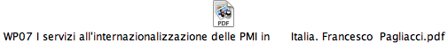 WP07 I servizi all'internazionalizzazione delle PMI in Italia. Francesco Pagliacci.pdf